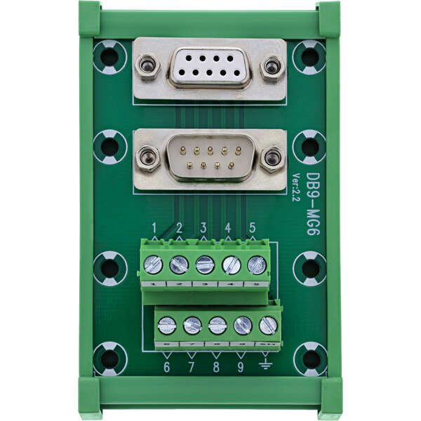 Naar omschrijving van 92501M - InLine D-Sub 9 terminal block, socket/plug, screw terminal, top-hat rail