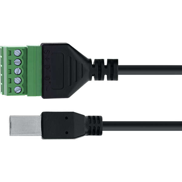 Naar omschrijving van 92504I - InLine USB-B plug to terminal block, 5-pin, with cable