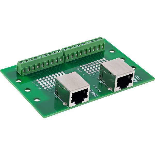 Naar omschrijving van 92505C - InLine Terminal block, 2x RJ45 socket, straight, for top-hat rail