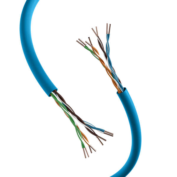 Naar omschrijving van 99960-305-CPR - INFRALAN Cat.6A 500 AWG23 U/UTP 4P CPR B2ca RAL5015 blue 305m