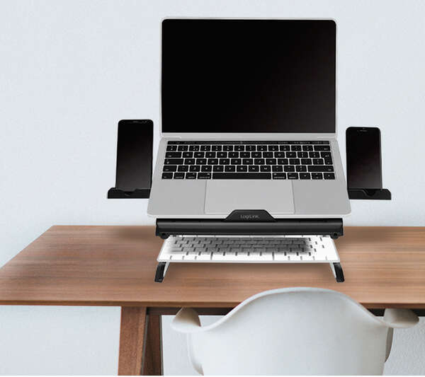 Naar omschrijving van AA0133 - Notebook stand, foldable, height adjustable, black