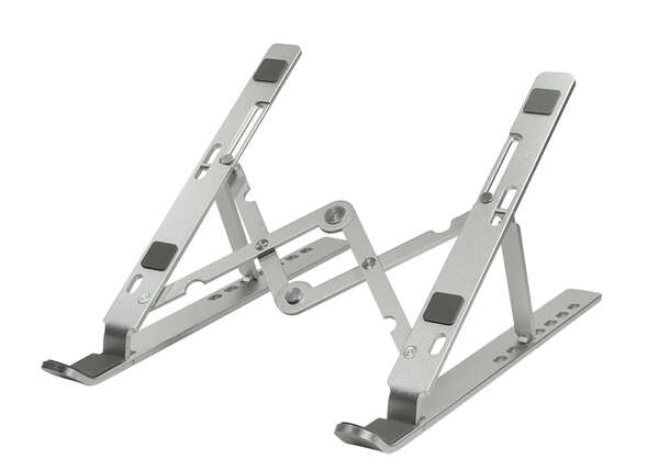 Naar omschrijving van AA0134 - Notebook stand, foldable, aluminum, silver