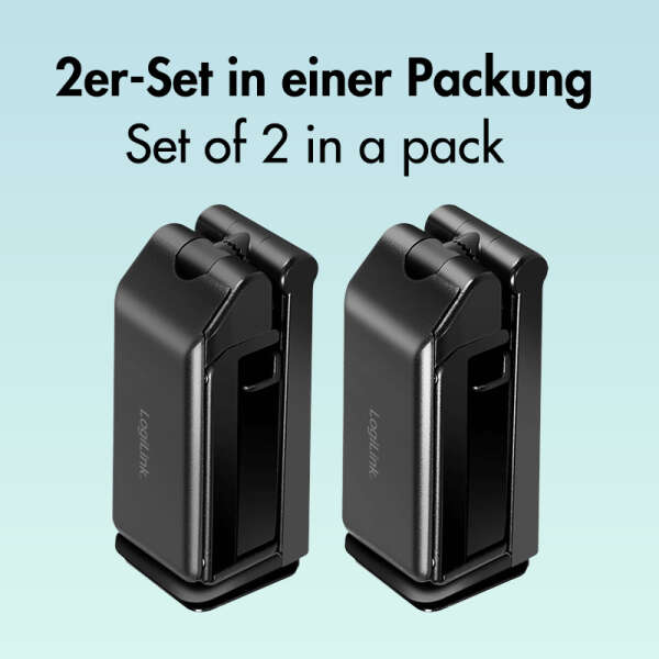 Naar omschrijving van AA0179 - Universele smartphonehouder, set van 2, 4,7-6,9inch, 360graden draaibaar, zwart