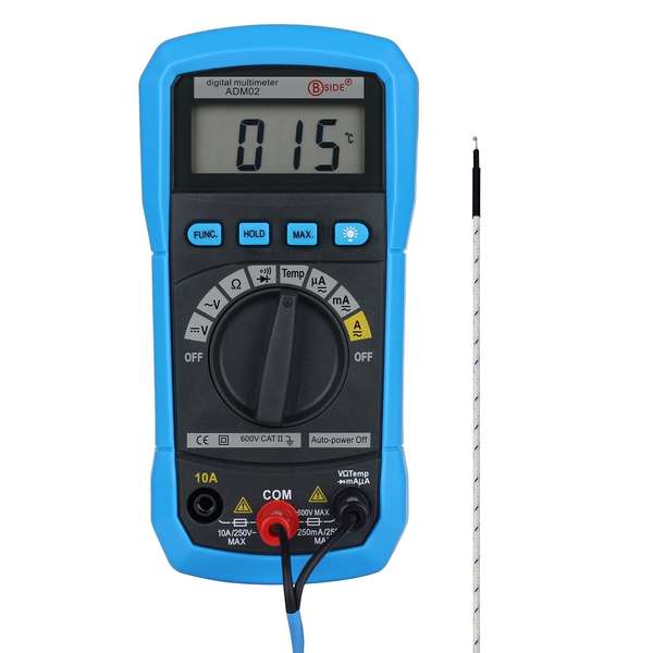 Naar omschrijving van ADM02 - BSIDE ADM02 Digital Multi Meter with temperature sensor and autorange