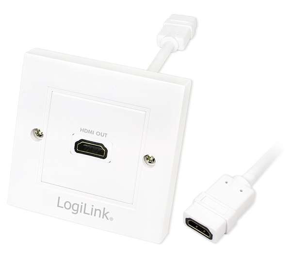 Naar omschrijving van AH0014 - HDMI Wall Plate with 1x HDMI female