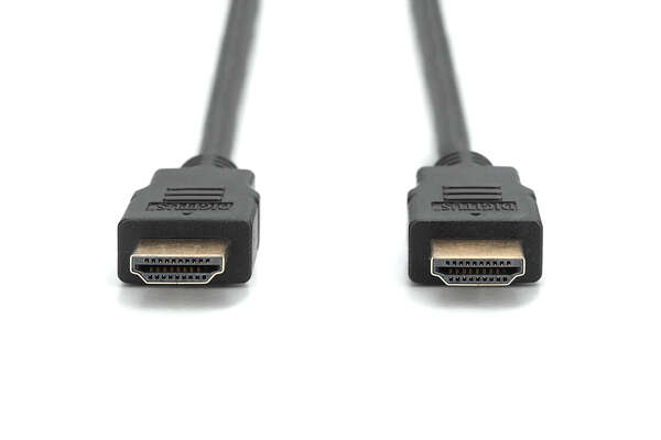 Naar omschrijving van AK-330107-100-S - HDMI High Speed Connection Cable, Type A M/M, 10.0m, Full HD, 1080P@60Hz, gold, bl