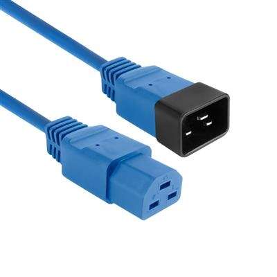 Naar omschrijving van AK5365 - ACT Netsnoer C20 - C21 IEC60320 blauw 1 m