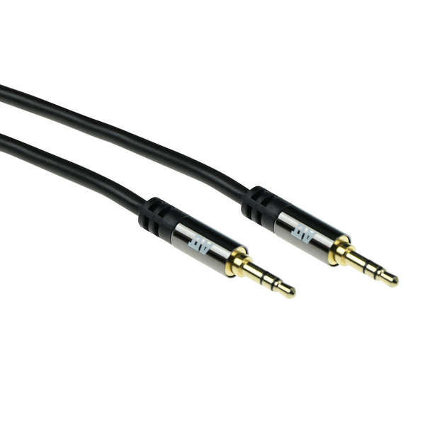 Naar omschrijving van AK6240 - ACT 2 meter High Quality audio aansluitkabel 3,5 mm stereo jack male - male