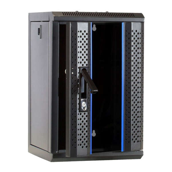 Naar omschrijving van AST10-3309 - 10 inch 9U serverkast met glazen deur 312x310x486mm (BxDxH)