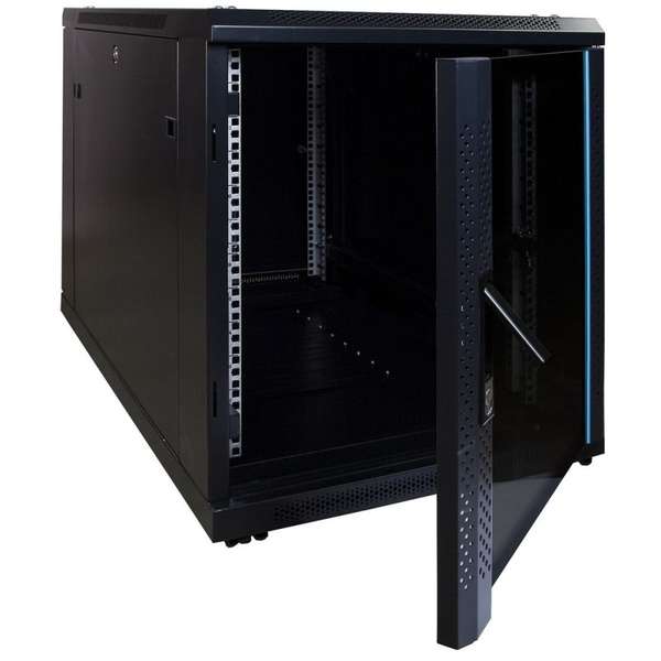 Naar omschrijving van AST19-6012 - 12U mini serverkast met glazen deur 600x1000x720mm (BxDxH)