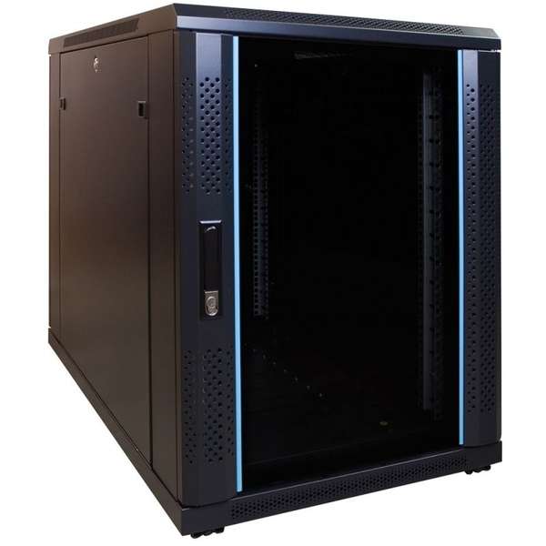 Naar omschrijving van AST19-6015 - 15U mini serverkast met glazen deur 600x1000x860mm (BxDxH)