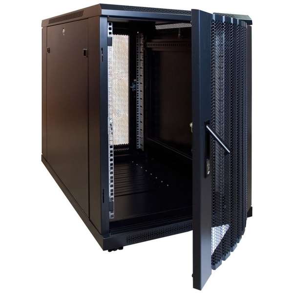 Naar omschrijving van AST19-6615PP-MINI - 15U mini serverkast met geperforeerde deur 600x600x860mm (BxDxH)