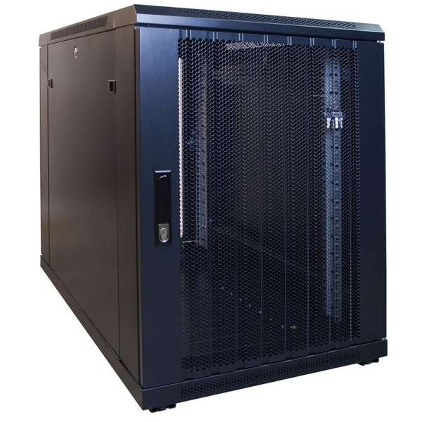 Naar omschrijving van AST19-6615PP-MINI - 15U mini serverkast met geperforeerde deur 600x600x860mm (BxDxH)