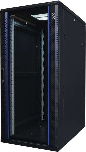 Naar omschrijving van AST19-6027 - 27U, 19Inch serverkast, glazen deur (BxDxH) 600x1000x1316mm