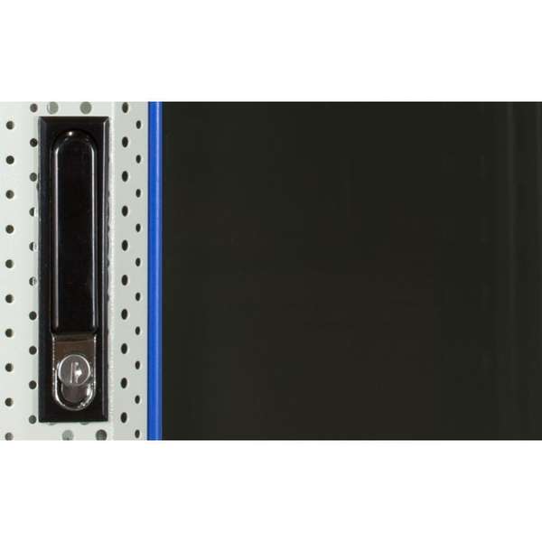 Naar omschrijving van AST19-6415W - 15U witte wandkast met glazen deur 600x450x770mm (BxDxH)