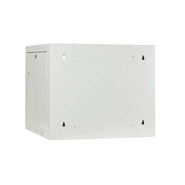 Naar omschrijving van AST19-6609W-FD - 9U witte wandkast met glazen deur 600x600x500mm (BxDxH)