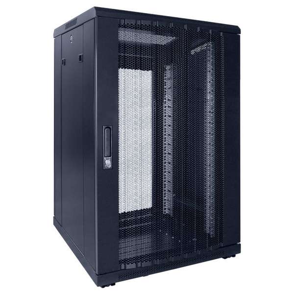Naar omschrijving van AST19-6618PP - 18U serverkast met geperforeerde deur 600x600x1000mm (BxDxH)