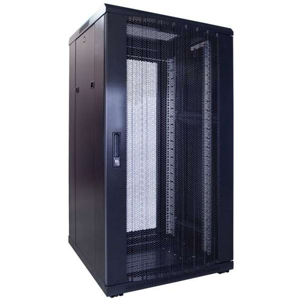 Naar omschrijving van AST19-6622PP - 22U serverkast met geperforeerde deur 600x600x1200mm (BxDxH)