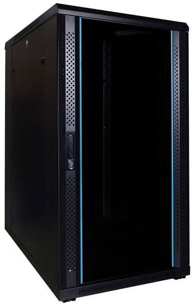 Naar omschrijving van AST19-6822 - 22U serverkast met glazen deur 600x800x1200mm (BxDxH)