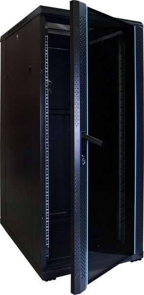 Naar omschrijving van AST19-6827 - 27U serverkast met glazen deur 600x800x1400mm (BxDxH)