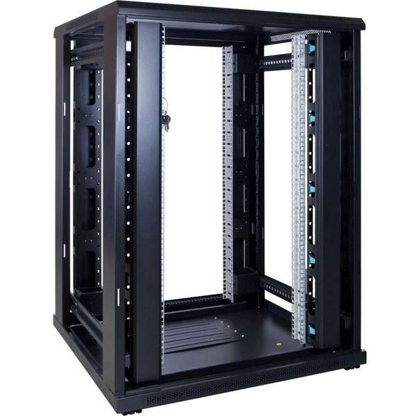 Naar omschrijving van AST19-8822PP - 22U, 19Inch serverkast, geperforeerde deuren (BxDxH) 800x800x1094mm