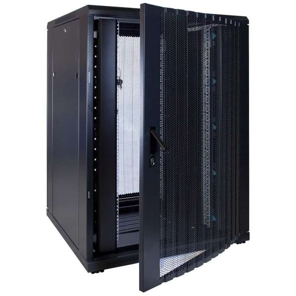 Naar omschrijving van AST19-8822PP - 22U, 19Inch serverkast, geperforeerde deuren (BxDxH) 800x800x1094mm