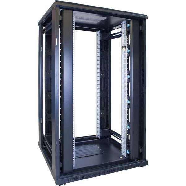 Naar omschrijving van AST19-8827 - 27U serverkast met glazen deur 800x800x1400mm (BxDxH)