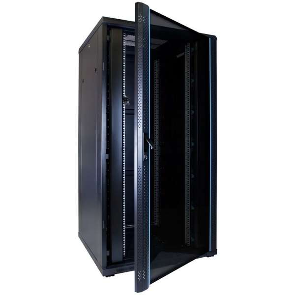 Naar omschrijving van AST19-8832 - 32U serverkast met glazen deur 800x800x1600mm (BxDxH)