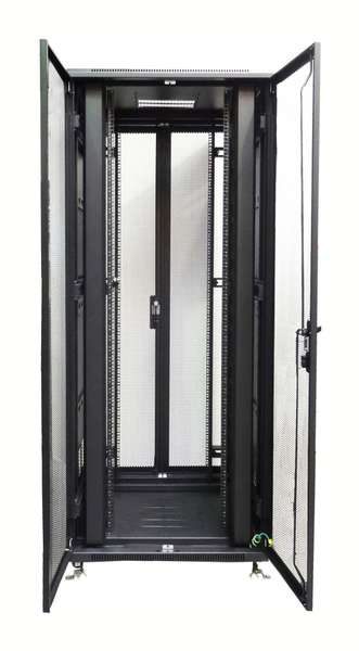 Naar omschrijving van AST19-8047DD - 47U serverkast met dubbele geperforeerde voor- en achterdeur 800x1000x2200mm (Bx