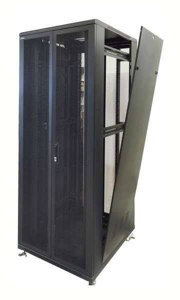 Naar omschrijving van AST19-8047DD - 47U serverkast met dubbele geperforeerde voor- en achterdeur 800x1000x2200mm (Bx
