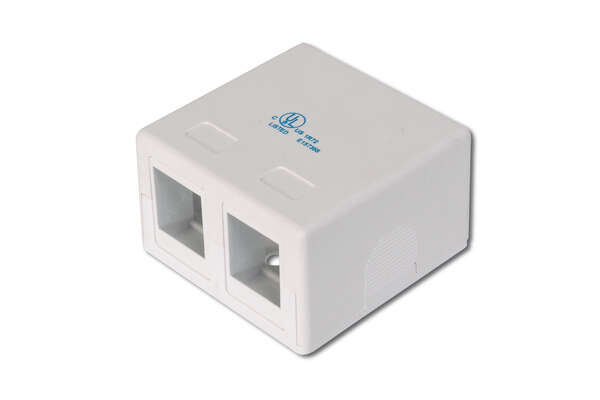 Naar omschrijving van AT-AG-302A-WH - Consolidation-Point Box for 2x Keystone Jacks pure white, 2-port