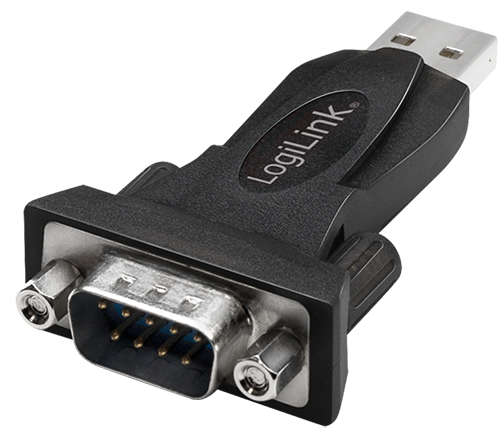 Naar omschrijving van AU0002F - USB 2.0 adapter, USB-A/M to DB9 (RS232)/M, Win11, black