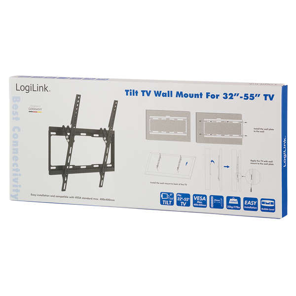 Naar omschrijving van BP0012 - TV wall mount 32â€“55inch tilt 35 kg max