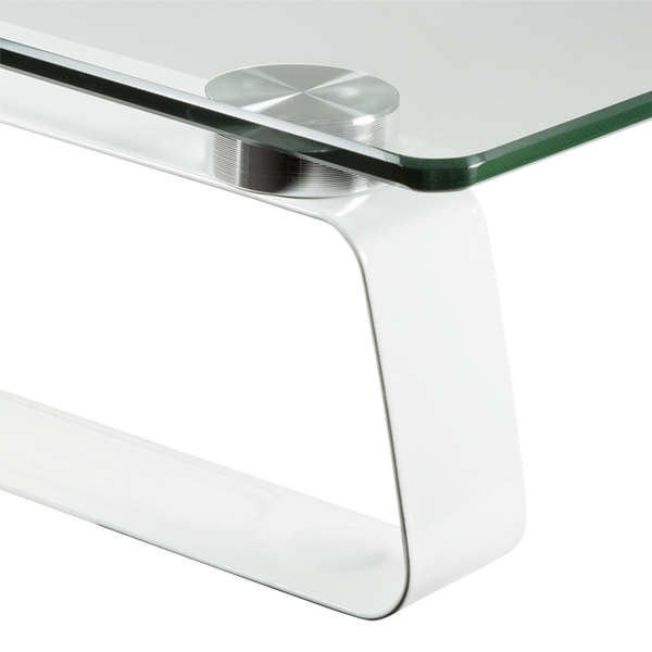 Naar omschrijving van BP0027 - Glass tabletop monitor riser, max. 20 kg