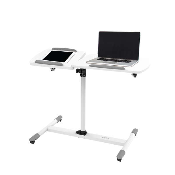 Naar omschrijving van BP0067A - Projector/laptop trolley, height adjustable, tilt, 10 kg max. White