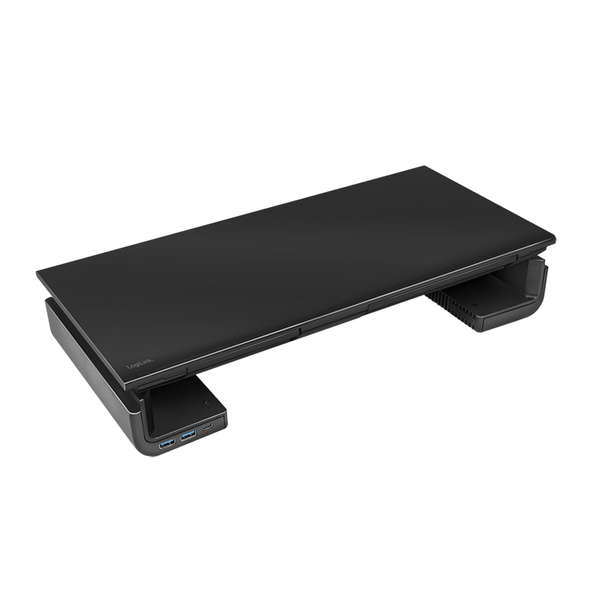 Naar omschrijving van BP0141 - Ergonomic tabletop monitor riser 420â€“520 mm long 2x USB 3.0 1x USB-C