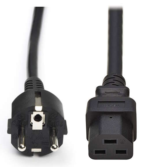 Naar omschrijving van HP-C21-F-2M - Voedingskabel IEC60320 C21 Female - Schuko CEE 7/4 Male 2m
