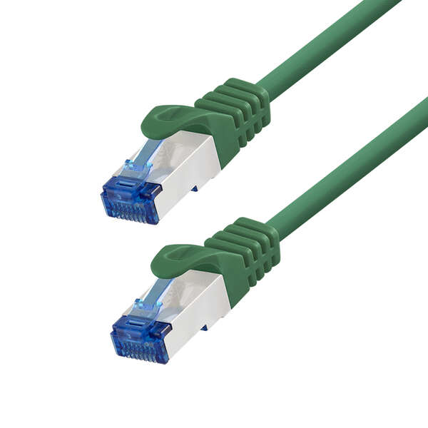 Naar omschrijving van C6A055S - Patch cable Cat.6A S/FTP Ultraflex GHMT certified, green  2.0m