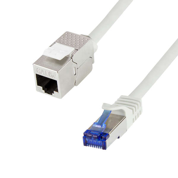 Naar omschrijving van CC5052S - Consolidation point patch cable, Cat.6A, S/FTP, grey, 2 m