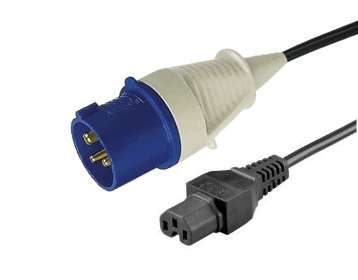 Naar omschrijving van CEE16-3PM-C15-5 - Verlengsnoer CEE 2p+A Male - C15 5m