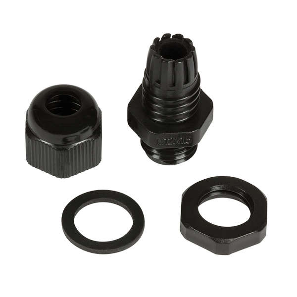 Naar omschrijving van CG0M12B - Cable gland M12 set with 10pcs IP68 black