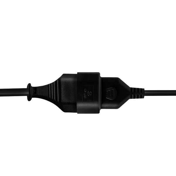 Naar omschrijving van CP122 - Power cord extension, Euro CEE 7/16, 1m, black