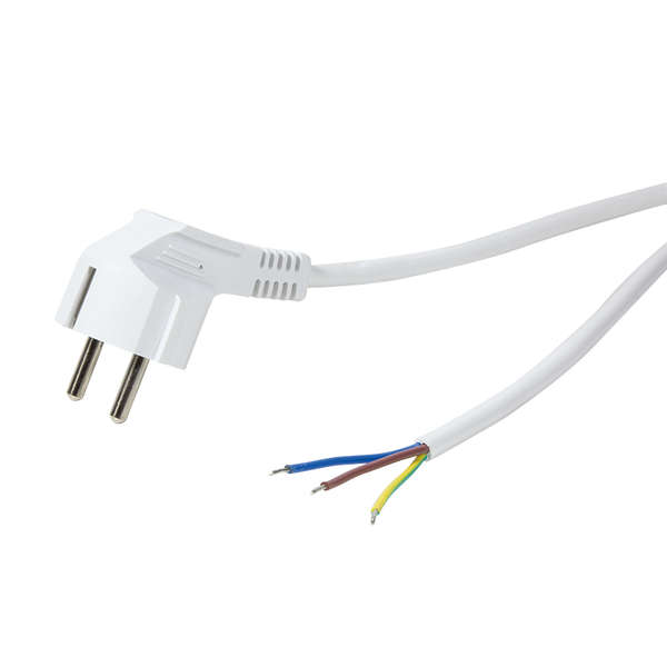 Naar omschrijving van CP136 - Power cable, CEE 7/7 to open End, white, 1.5 m