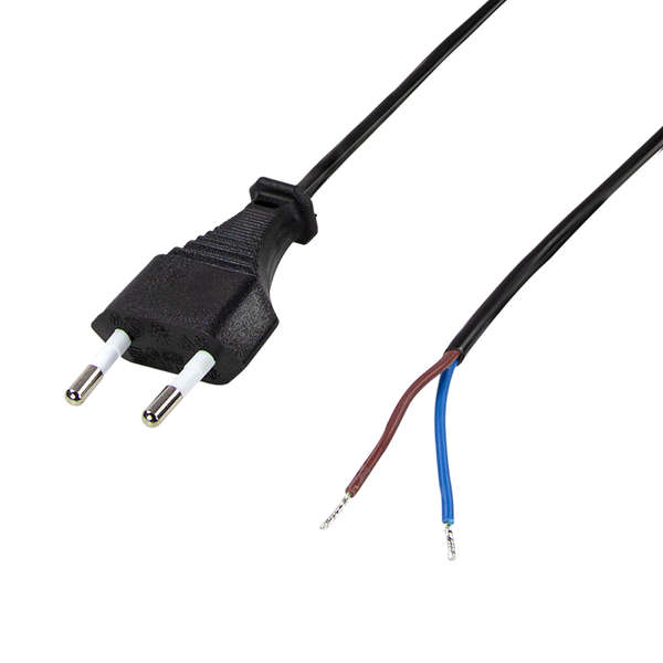 Naar omschrijving van CP137 - Power cable, CEE 7/16 to open end, black, 1.5 m