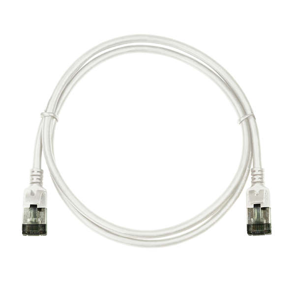 Naar omschrijving van CQ9051S - Slim CAT6A patchkabel U/FTP PIMF SlimLine wit 2m