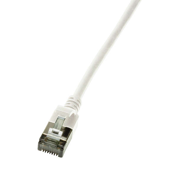 Naar omschrijving van CQ9041S - Slim CAT6A patchkabel U/FTP PIMF SlimLine wit 1,5m