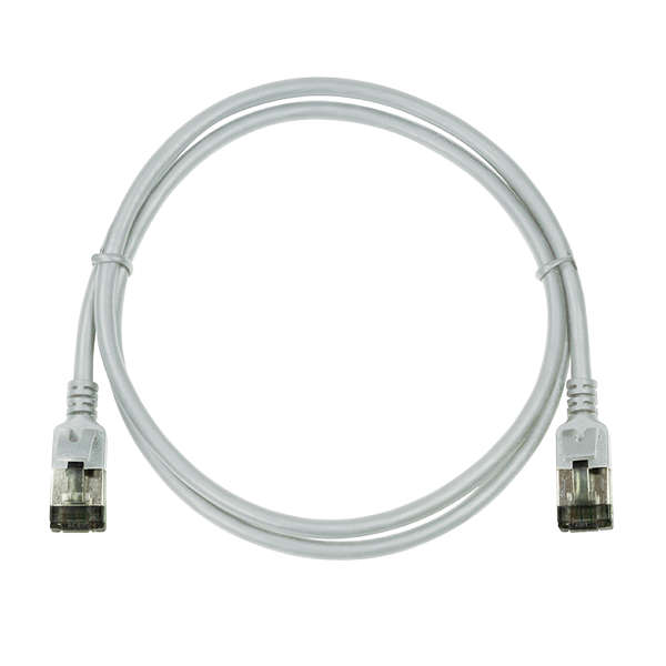 Naar omschrijving van CQ9012S - Slim CAT6A patchkabel U/FTP PIMF SlimLine grijs 0,3m