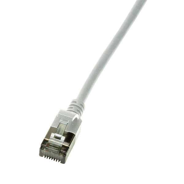 Naar omschrijving van CQ9032S - Slim CAT6A patchkabel U/FTP PIMF SlimLine grijs 1m