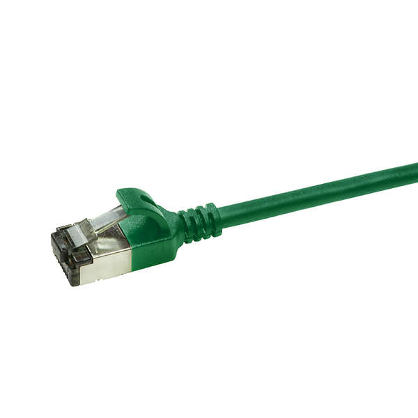 Naar omschrijving van CQ9045S - Slim CAT6A patchkabel U/FTP PIMF SlimLine groen 1,5m