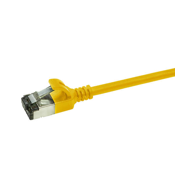 Naar omschrijving van CQ9057S - Slim CAT6A patchkabel U/FTP PIMF SlimLine geel 2m